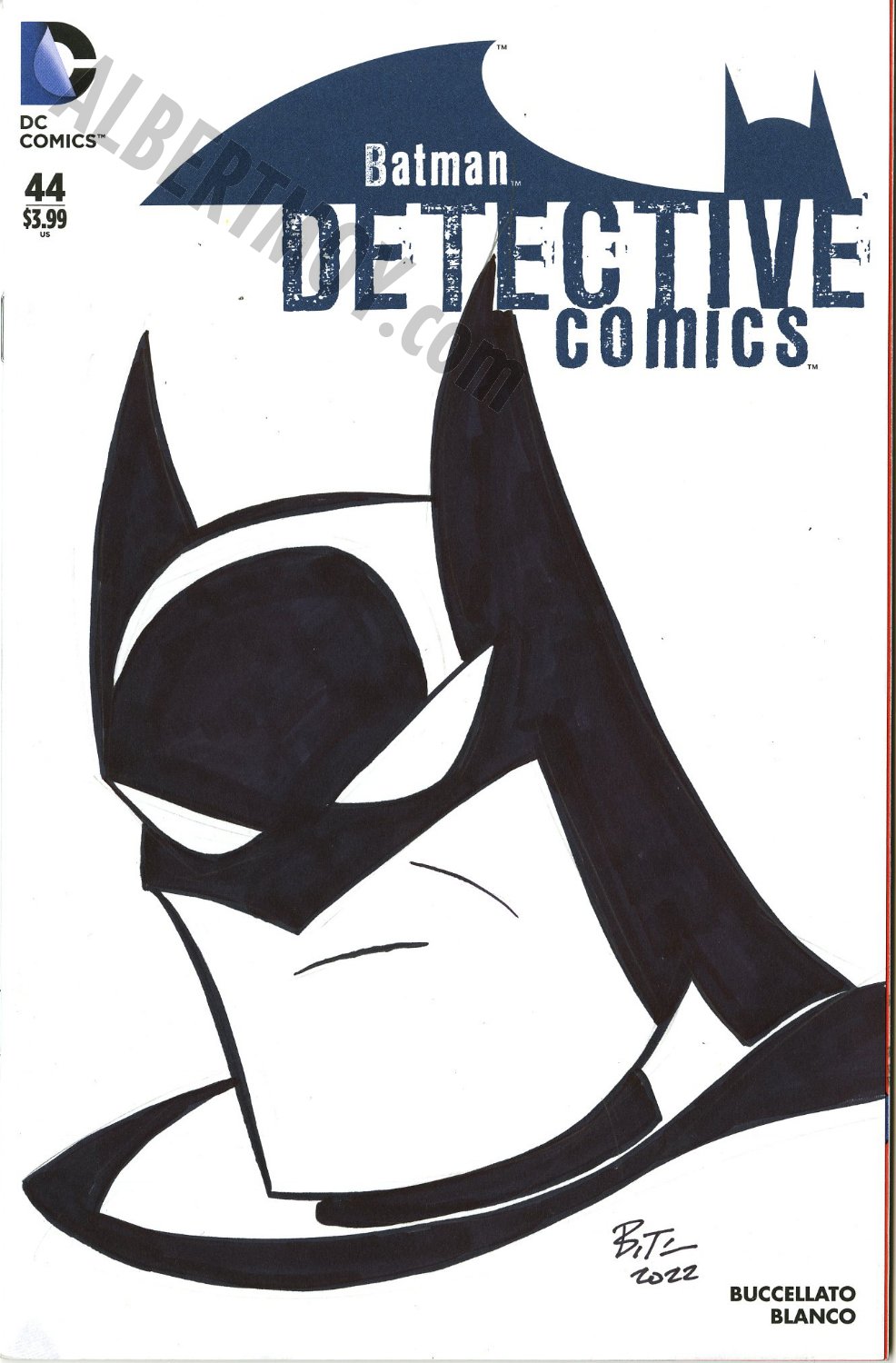 Albert Moy : Original Comic Art - Blank Cover Sketch By Bruce Timm